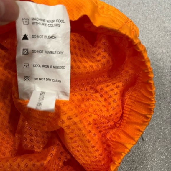 [L/Ptp26”]Zero Restriction Mens Orange Tour Series Wind S/S Shirt Jacket 1/4 Zip - Picture 8 of 11